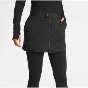 Athleta Toasty Buns Insulated Skirt Black 12